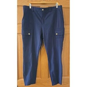 ♡Halara♡Fitted Pants●Women Sz. 1X●Skinny High Waist●Button Cargo Pockets●NWT♡